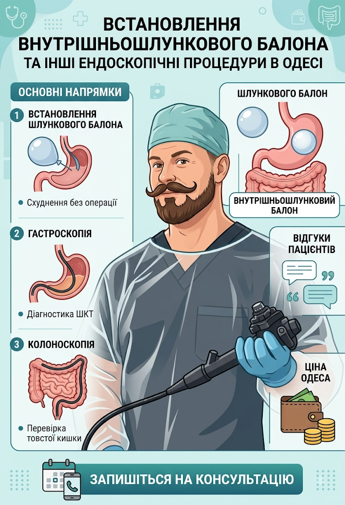 Встановлення внутрішньошлункового балона в Одесі